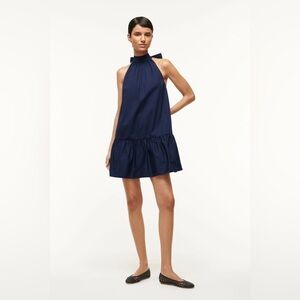 STAUD Navy Marlowe Mini Dress XS